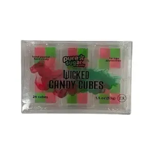 LIMITED EDITION! WICKED MOVIE CANDY CUBES - WATERMELON AND GREEN APPLE SPECIAL CANDY CUBES SIX PACK