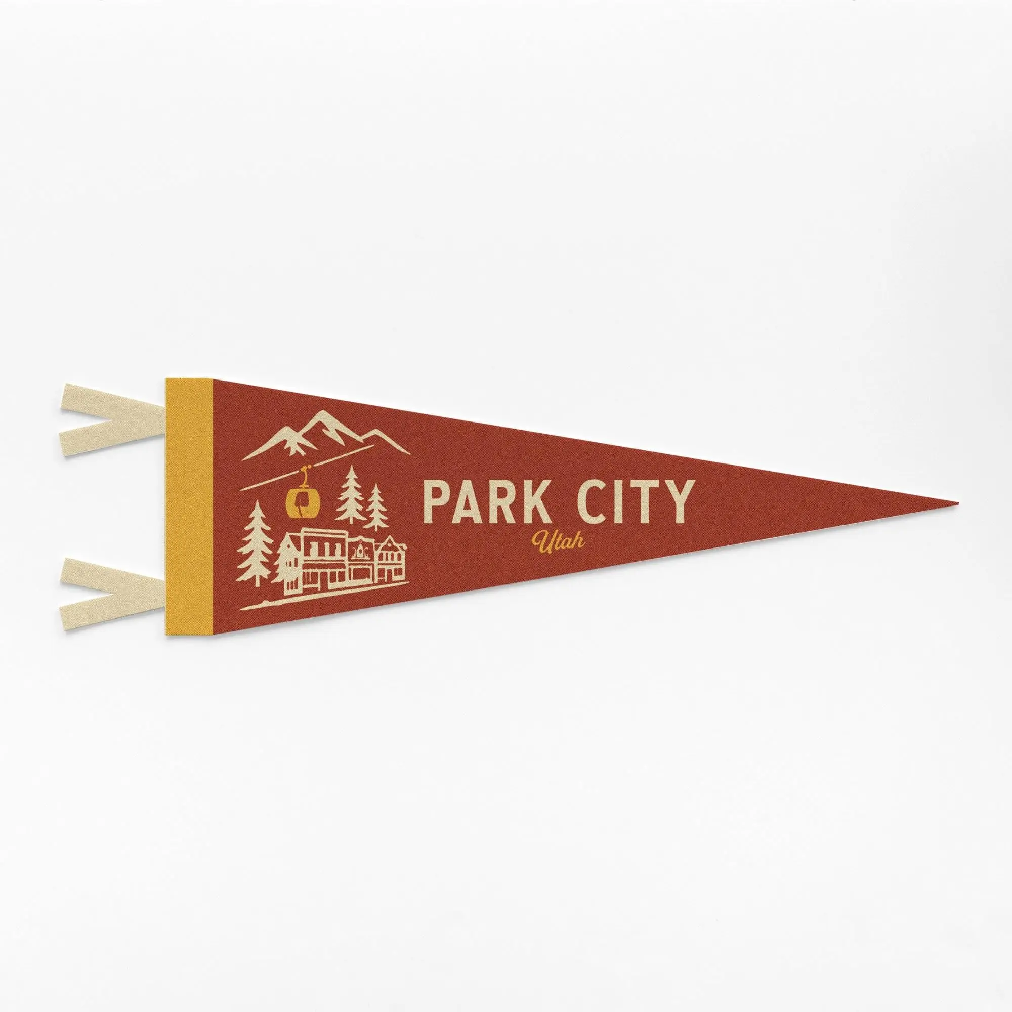 Park City Utah Felt Pennant