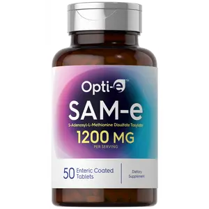 Carlyle SAM e Supplement 1200mg | 50 Vegetarian Tablets | S-Adenosyl-Methionine Disulfate Tosylate | Non-GMO & Gluten Fee | by Opti-e