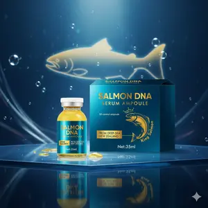 Salmon DNA Pink Collagen Capsule Face Cream for Stressed Skin - Hydrating & Firming Serum with Deep-Sea Essence, 35ml Daily Moisturizer