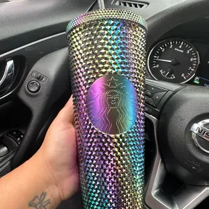 Starbucks original studded oil slick tumbler 2023 new 24oz