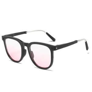 Women's Modern Foldable Frame Tinted Plastic Sunglasses - Modern Trendy Luxury UV Protection Shades for Outdoor Driving, Sports Use, Modern Trendy Sunglasses
