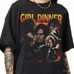 Leon Kennedy Shirt, Resident Evil Requiem Vintage Tee, RE9 Requiem Unisex Gift