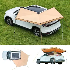 VEVOR 270 Degree Awning, 52 sq.ft Driver Side Vehicle Awning, Waterproof UV50+ Car Side Awnings with Carry Bag, All-Weather Free-Standing Overland Awnings Car Shelter for SUV Van Truck Camping