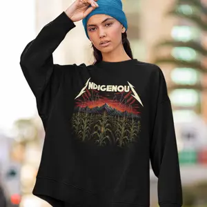 Indigenous x Rock Unisex Tee, Native Band Hoodie, Native American Sweatshirt