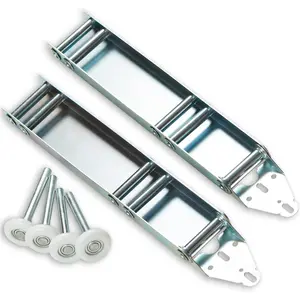 Garage Door Quick Turn Top Fixture Brackets, Set of 2, Rollers Included, Essential Garage Door Parts and Hardware
