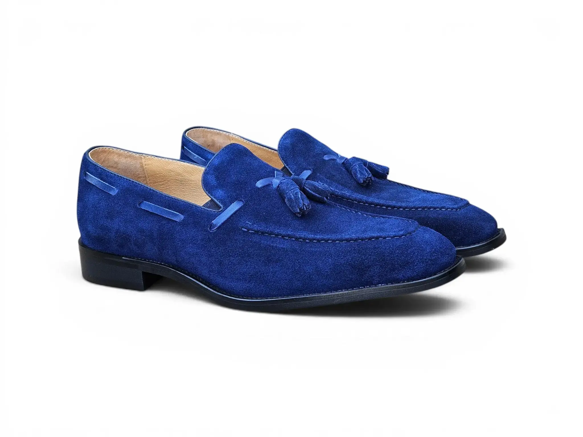 Carrucci Savoy Suede Tassel Loafer - Navy
