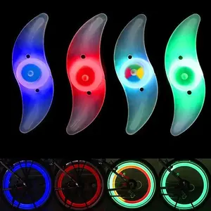 Bike Lights Night Safety Warning Lights Riding Equipment Willow Leaf Hot Wheels Mountain Bike Power Colored Spoke Lights