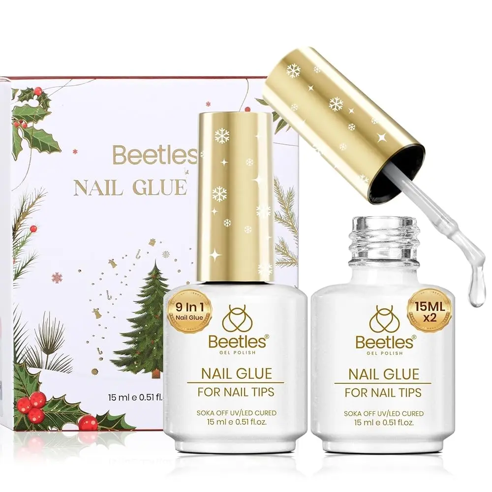 2Pcs 15ml Gel Nail Glue - Christmas Edition