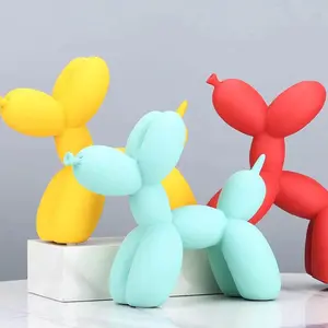 Modern Resin Balloon Dog Statue for Home Decor and Office Ornaments