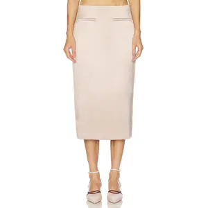 L'Academie by Marianna Yuli Midi Skirt in Powder Pink