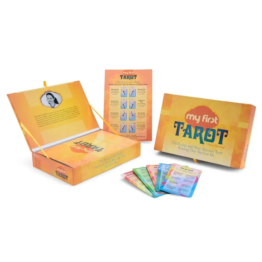 Eleanor Hammond My First Tarot Kit - 78-Card Beginner Tarot Deck with 64-Page Guidebook & Eight-Card Spread System for Clear Readings