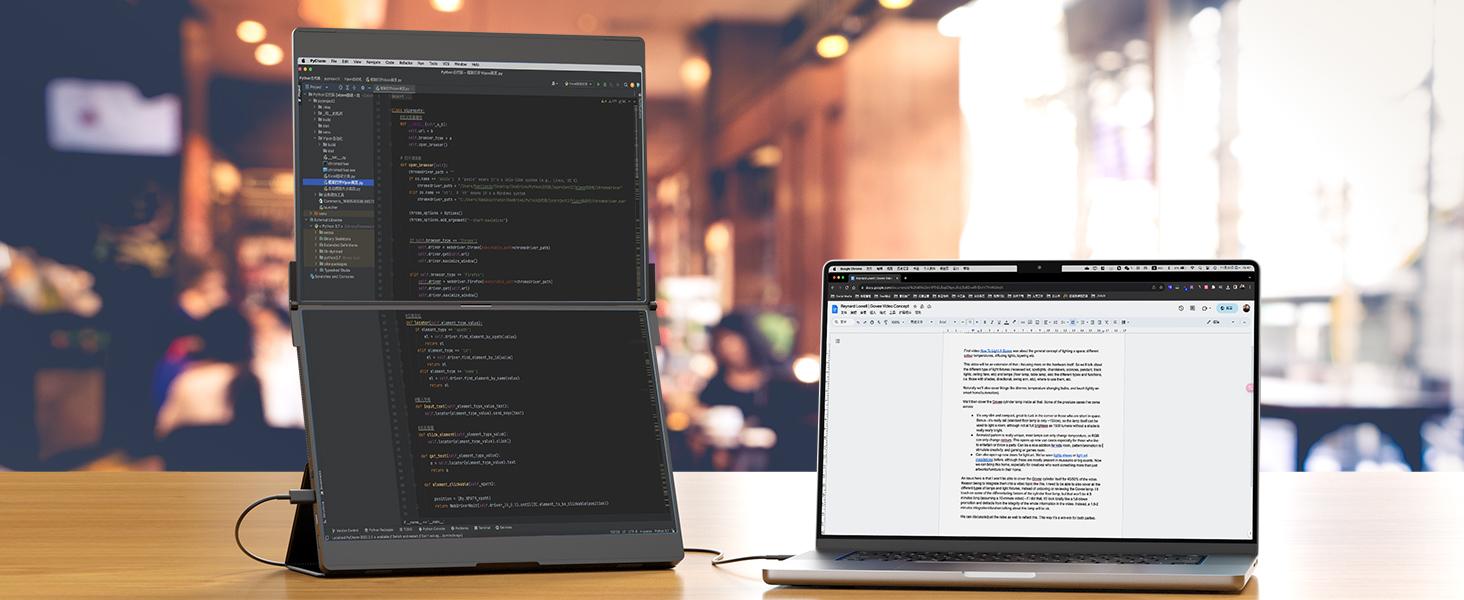 JSAUX Snap VESA Adapter FlipGo 16" & 15.6" Lite Portable Monitor Dual Screen