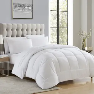 Bed-in-A-Bag Solid Color Comforter & Sheet Set Soft All Season Bedding, California King, White