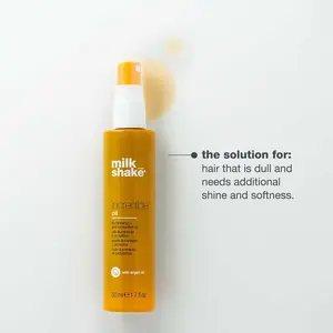milk_shake Incredible Oil | Lightweight Hair Oil | Illuminates, Protects & Strengthens from Scalp to Ends | With Argan Oil & Milk Proteins, 1.7 fl oz / 50 mL