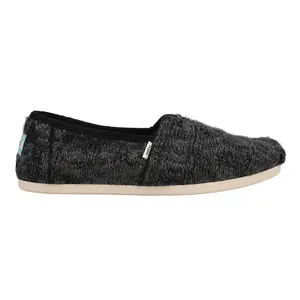 TOMS Womens Alpargata Gamma Slip On Flats Casual - Black