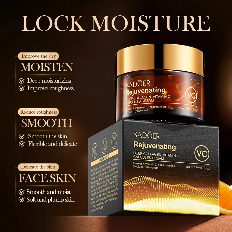 2PCS Collagen Nicotinamide & Vitamin C Capsule Cream Combo Set | Advanced Moisturizing & Firming Formula | Deep Hydrating K-Beauty Facial Care for All Skin Types 2PCS Collagen Nicotinamide & Vitamin C Capsule Cream Combo Set | Advanced Moisturizing & Firming Formula | Deep Hydrating K-Beauty Facial Care for All Skin Types