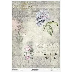 Hydrangea Postal Rice Paper