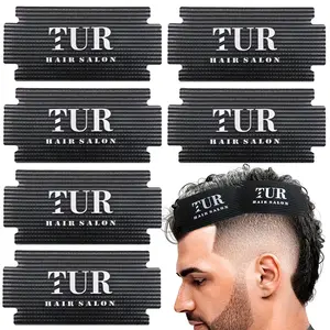 Sprinsoo 6pcs Barber Hair Stickers, Haircut & Trimming Essentials, Hairdressing Tape, Hair Holder, Salon Hair Styling Tools, Hair Cutting Accessories