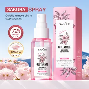 Cherry Blossom Underarm Deodorant Spray, Deodorant Body Care, Long-Lasting Fresh Scent, Refreshing Odor Control, Multi-Pack Liquid Form, No Alcohol or Aerosol