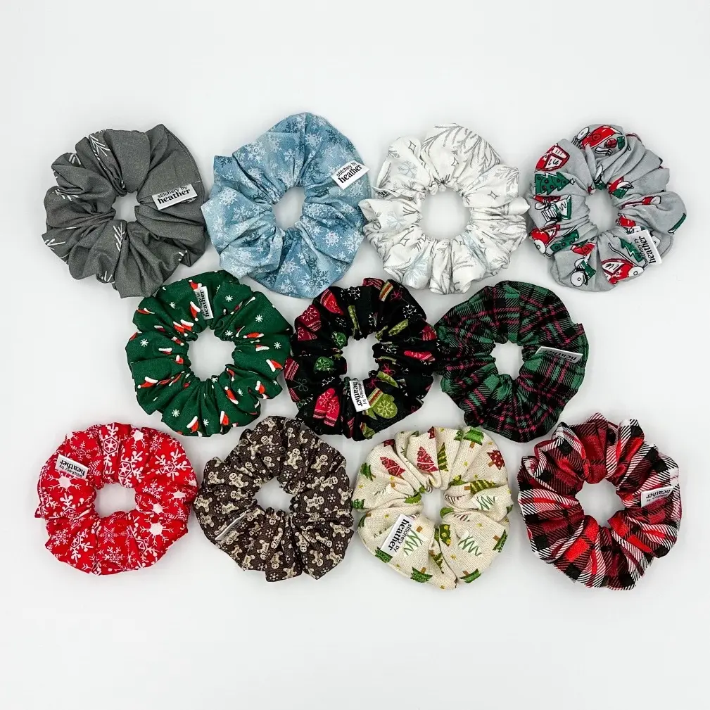 Christmas Winter Scrunchies Hair Tie