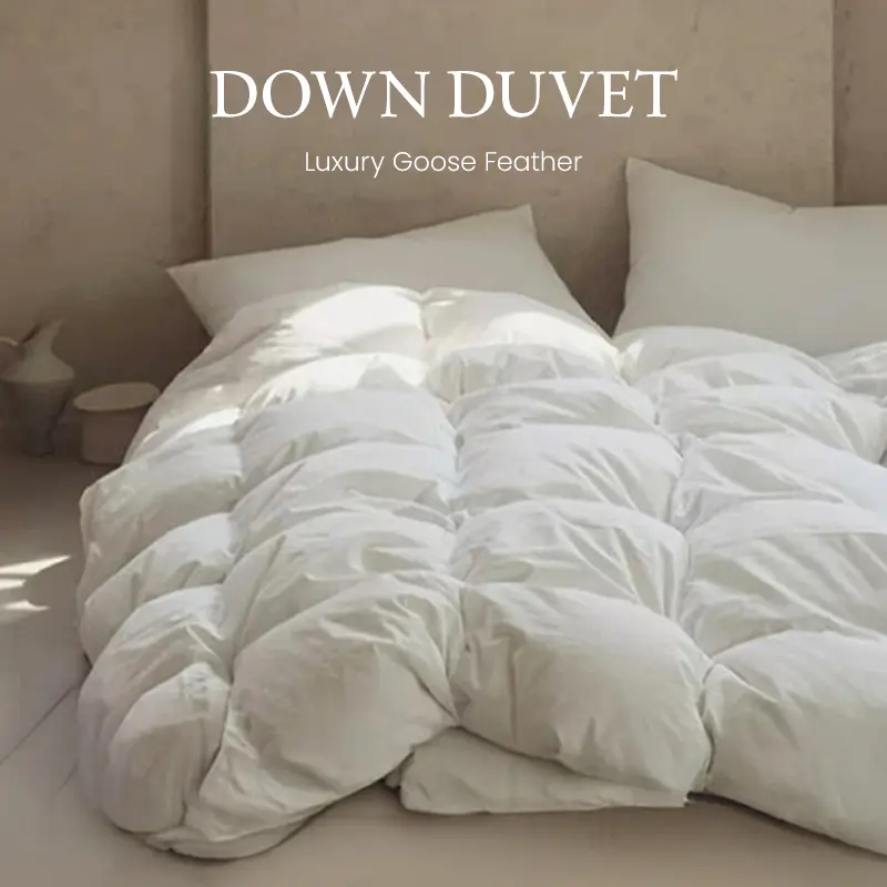 APSMILE Luxurious Goose Down Feather Comforter Duvet Insert Ultra Soft Fluffy Lightweight All Season Down Comforter Super Warmth Hotel Collection Bedding Sleeping Lightweight Cozy Blanket ,mid year sale,deals for you,marshmallow summerwins
