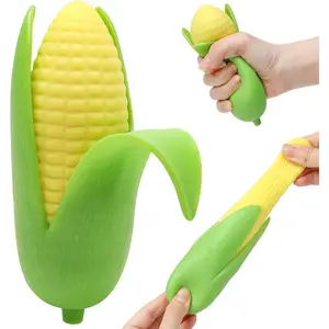 Realistic Corn Squishy – Soft Scented Stress Relief Toy with Slow Rising, It Measures 5.2 inches by 1.4 inches, Fun Sensory Squeeze Toy for Children, Great for Gifts and Party Prizes.