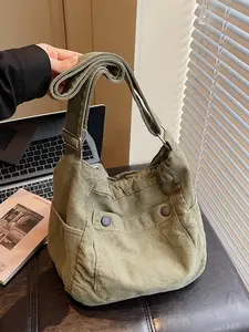 Casual Fashion Multi-Pocket Denim Bag, Single Shoulder Crossbody, Stylish and Practical, Perfect for Daily Use, Women's Handbag, Trendy Crossbody Bag