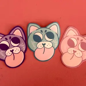 Pack of 6 Artist Made Laminated Waterproof Stickers High Quality Human Made Long Lasting Stickers - Pack of 6