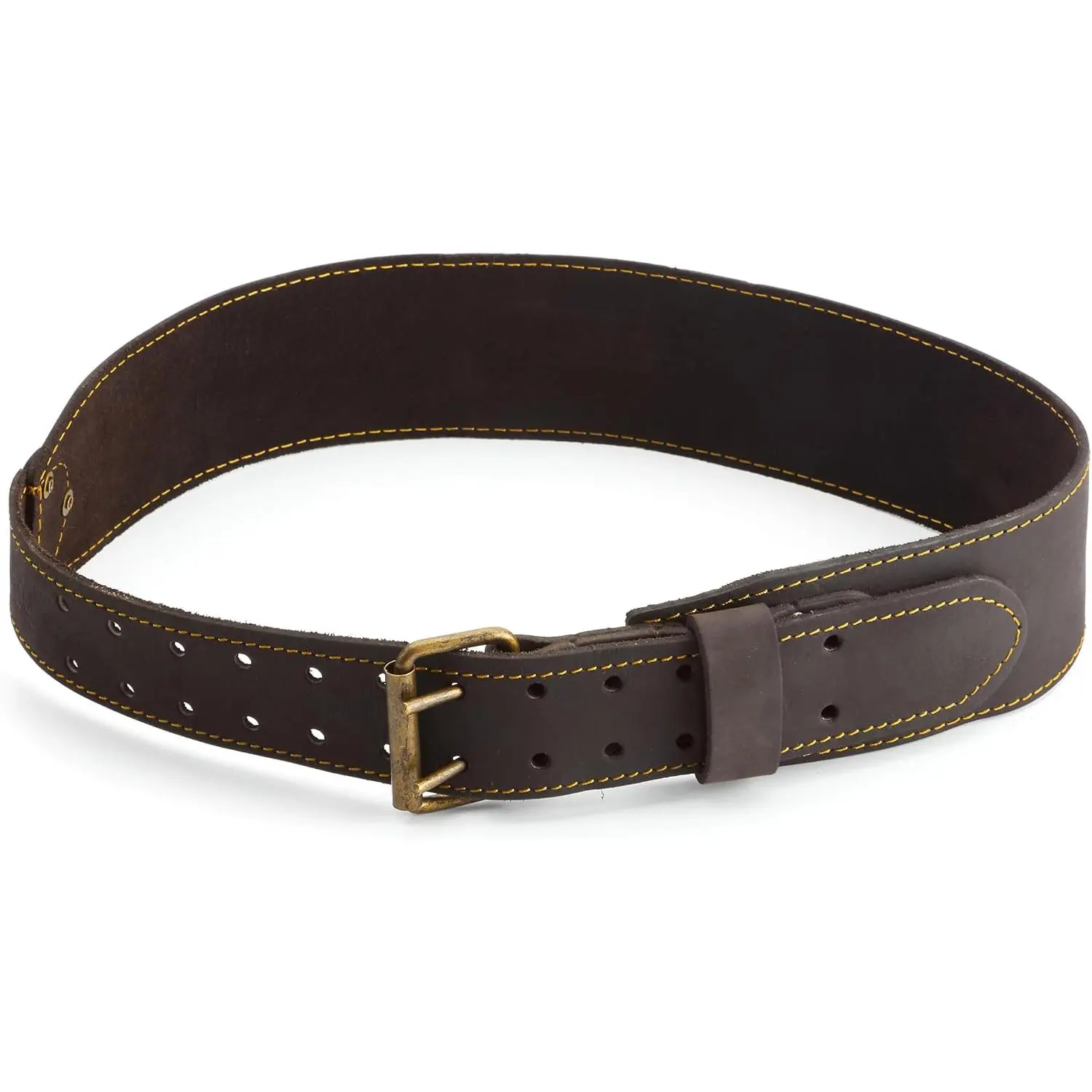 Tools XXL 2XL Leather Tool Belt 3" Wide Oil-Tanned Leather Belt for Tool Pouch - Adjustable Leather Tool Pouch Belt with Rivet Reinforcements - 46" to 54"  Tool Belts for Men -P263305
