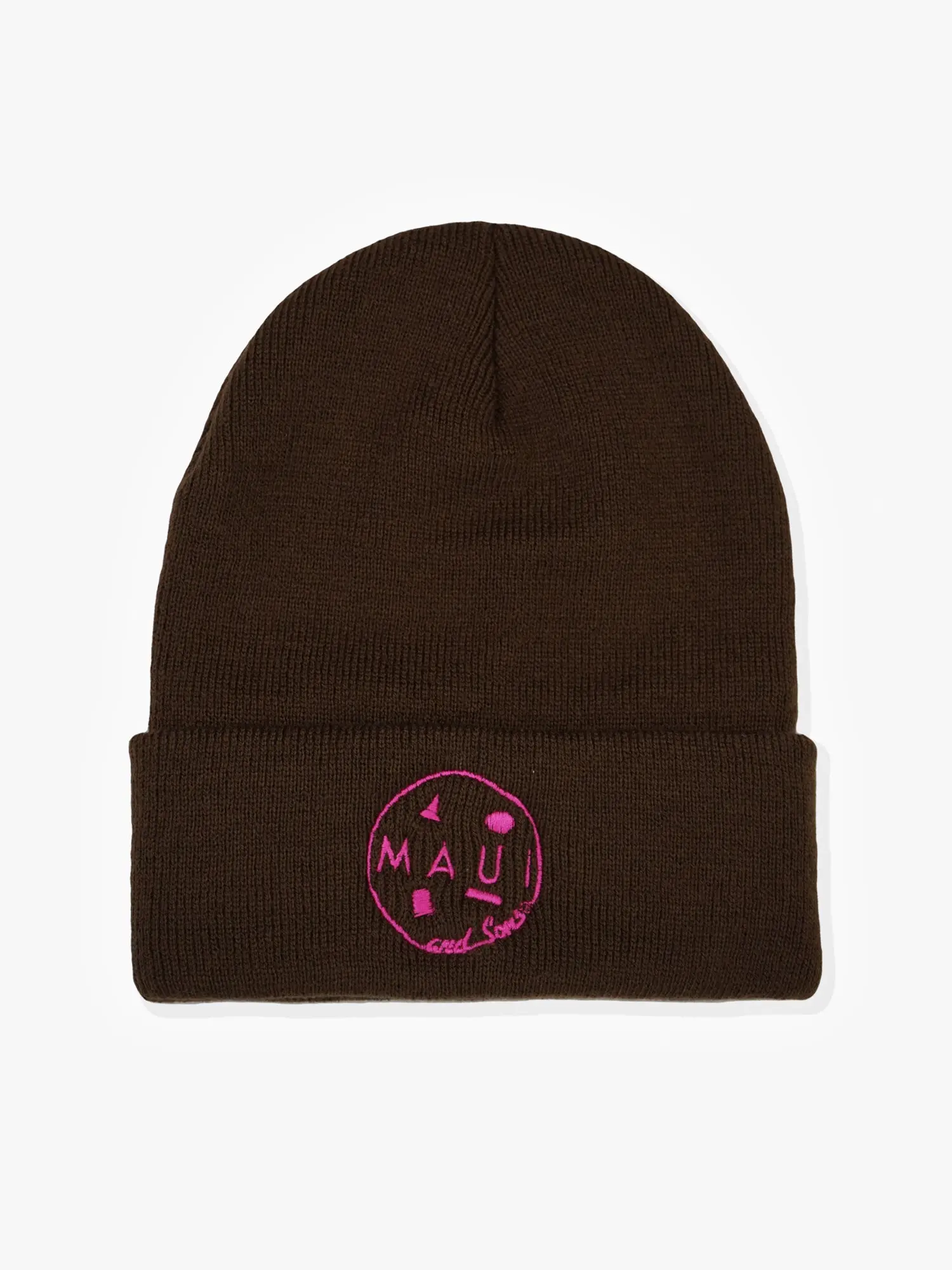 Neon Cookie Logo Beanie in Brown Casual Trendy Hat Premium Hat