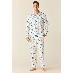 Noah Cloud Jersey PJ Set in Aprés Pups