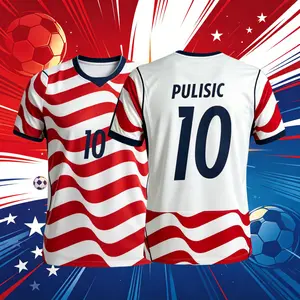 2026 United Statesl National Home Away 10# Pulisic Short Sleeve Soccer Jersey Fans Version Breathable