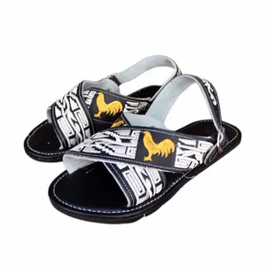 Huarache Fino Bordado Estilo Gallos- Hecho en Mexico/Fine Embroidered Huarache Roo-ster Style Made in Mexico Sandals