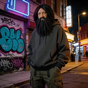 Wig + Beard Set for Cosplay, Perfect Costume Accessory, High-Quality Synthetic Hair, Easy to Style, Ideal for Halloween & Comic Con