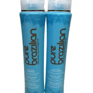 Pure Brazilian Keratin & Organ Oil Duo Moisturizers for Freeze Dry Hair - Shampoo & Conditioner Set for Skin Repair & Effective Moisturization