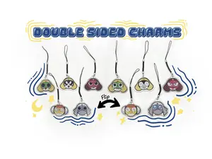 SGT Frog 2" Double-Sided Nostalgic Acrylic Keychain with Different Facial Expressions on Each Side