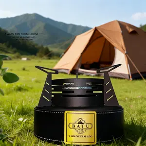 BATU Night Owl Alcohol Stove Mineral Oil Stove for Indoor Heating Tea Boiling Coffee Cooking Food Warmer Campfire Stove Barbecue Grill