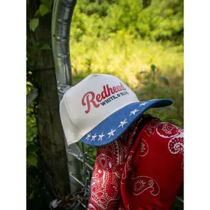 the 'redhead white & blue' trucker (pre-order)