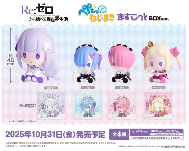 Re:Zero - Starting Life in Another World Petatto Clockwork Mascot Blind Box