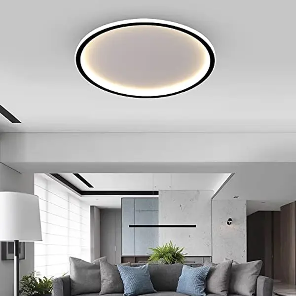 15.7-in Round LED Ultra-Thin Recessed Ceiling Light, 3 Color Temperatures Adjustable, Ideal for Bedroom, Dining Room, Hallway Indoor Lighting (Remote Control Not Included)