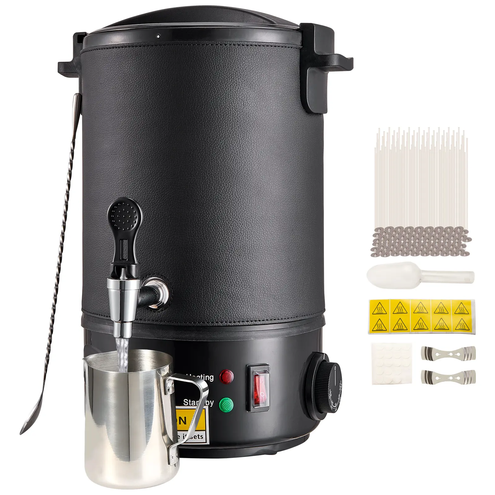 VEVOR Wax Melter for Candle Making,  6.5 Liter Large Electric Wax Melting Pot Easy Pour Spout, 9-level Temperature Control, Easy Clean for Candle Soap Cream Beauty Bulk Production Business or Home