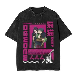 valentine shirts Cute Maomao the Apothecary 6Diaries T Shirt Hip Hop Washed Cotton High Street T-Shirts Men Women Tops Streetwear Summer Tee Shirt