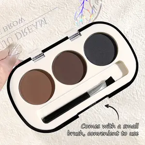 Three-color eyebrow powder pan eyebrow cream lasting waterproof and sweat-proof beginner eyebrow powder female Cosmetic Powder Eyebrow Makeup