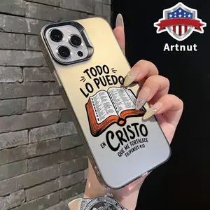 Case for iPhone 17 Pro Max 16 15 Plus 14 13 12 11 XR XS E Bible Verse Aesthetic Christian Pattern Shockproof Silicone PC Back Protective Smartphone Cover