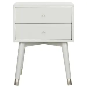 Lyla Nightstand Gray/Silver - Safavieh