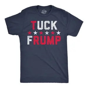 Mens Funny T Shirts Tuck Frump Sarcastic Anti Trump Graphic Novelty Tee for Men Mens Funny T Shirts Cool Vintage Fashion T-Shirt Gift Classic Menswear Funny Political Short Sleeve Novelty Tees for Guys Navy -