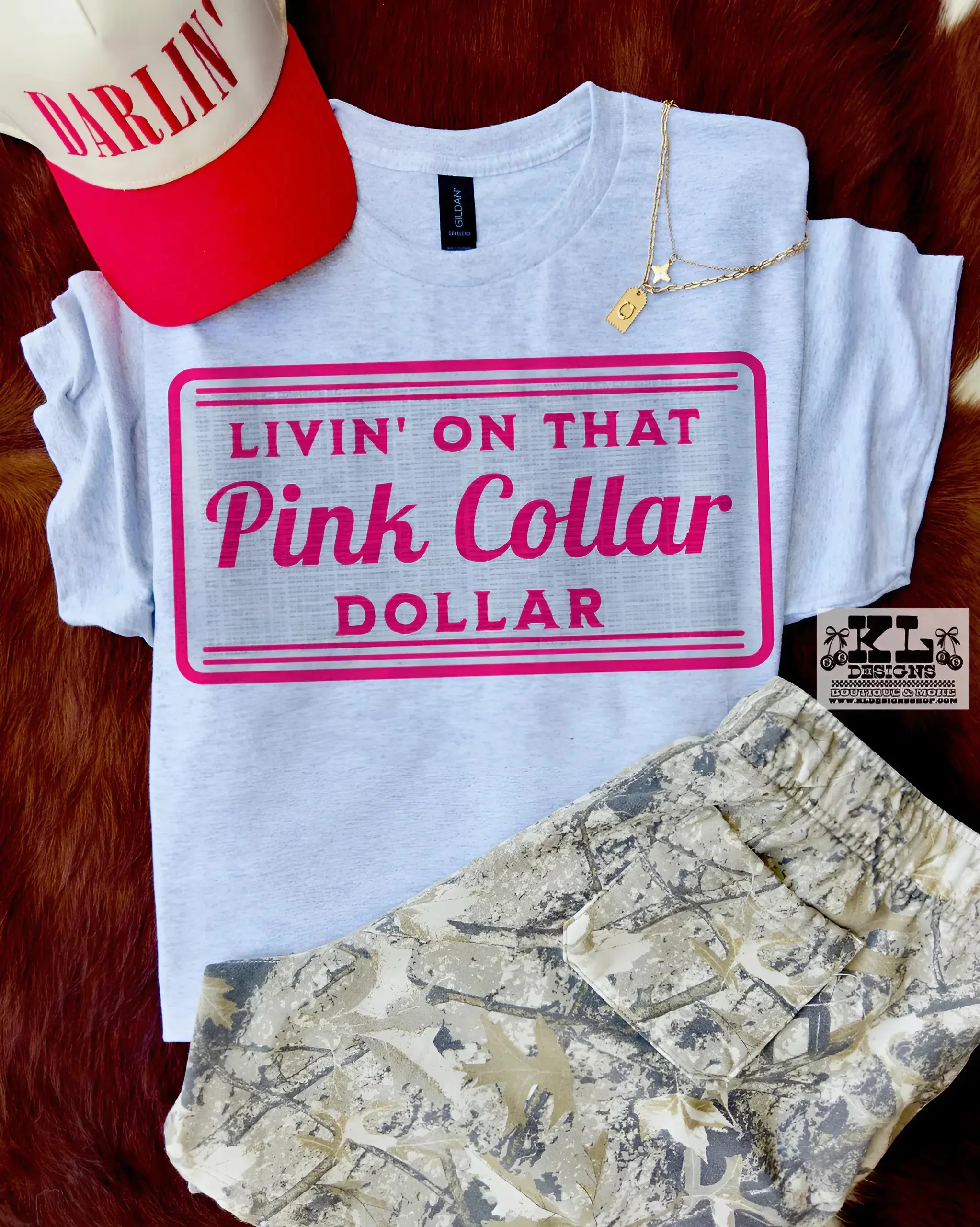 Pink Collar Dollar Hot Pink vintage crewneck western women's graphic tees, western clothing, women’s clothes, country western tops, western stuff, cowgirl stuff, western tops clothes, western outfits women, country concert outfits Summer clothes