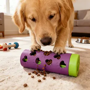 New Detachable Slow Feeder Leakage Pet Toy, Durable Bite Resistant Teething Treat Roller, Energy Relieving Boredom Relief Essential, Universal for Small & Medium Dogs Cats, Indoor Outdoor Dual Scene Applicable