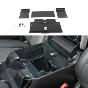 For 2022+ Chevy Silverado/GMC-SIERRA Console Safe Box Armrest Lock Security Storage Organizer (4 pcs)